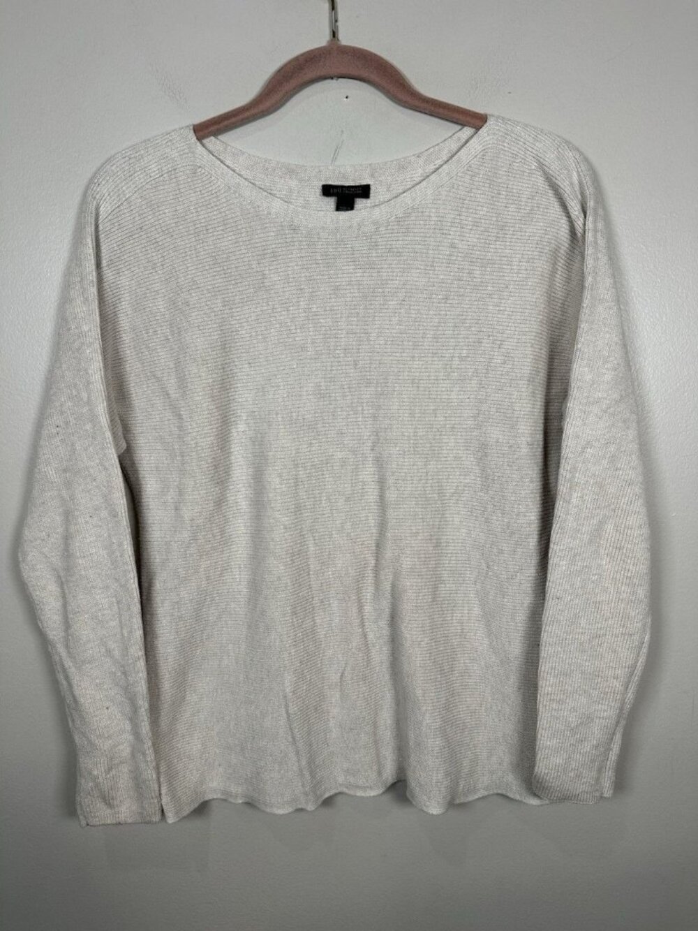 J Jill Wearever Sweater Size Small Cream Textured Knit Cozy